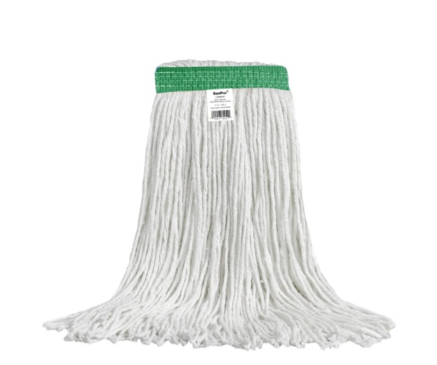 20 oz Rayon Wet Mop with Green Narrow Band